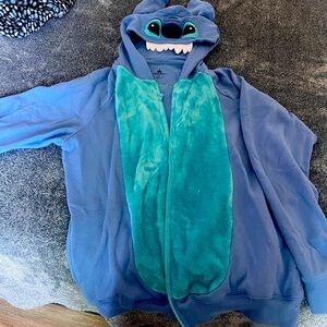 Disney Stitch Full Zip Hoodie Adult Medium